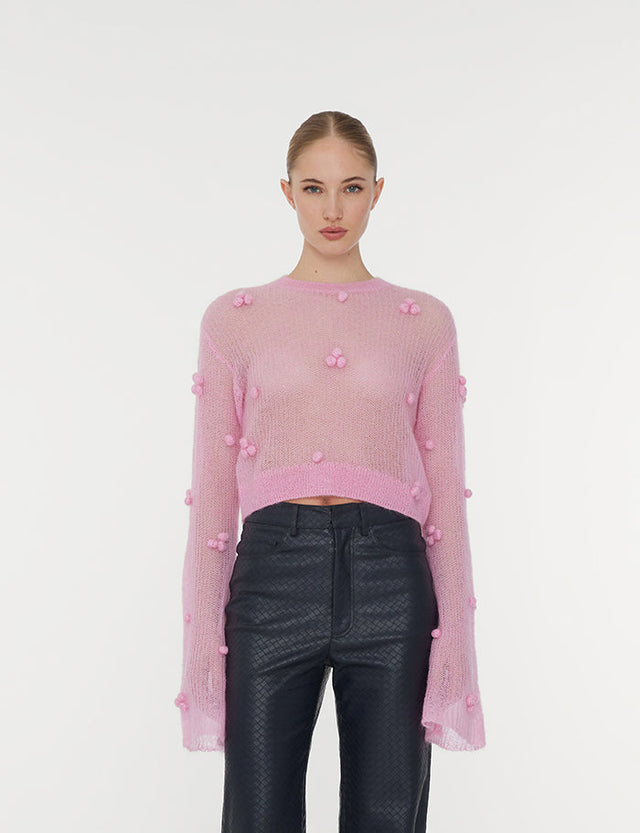 ROTATE Birger Christensen - Light Knit Ls Sweater