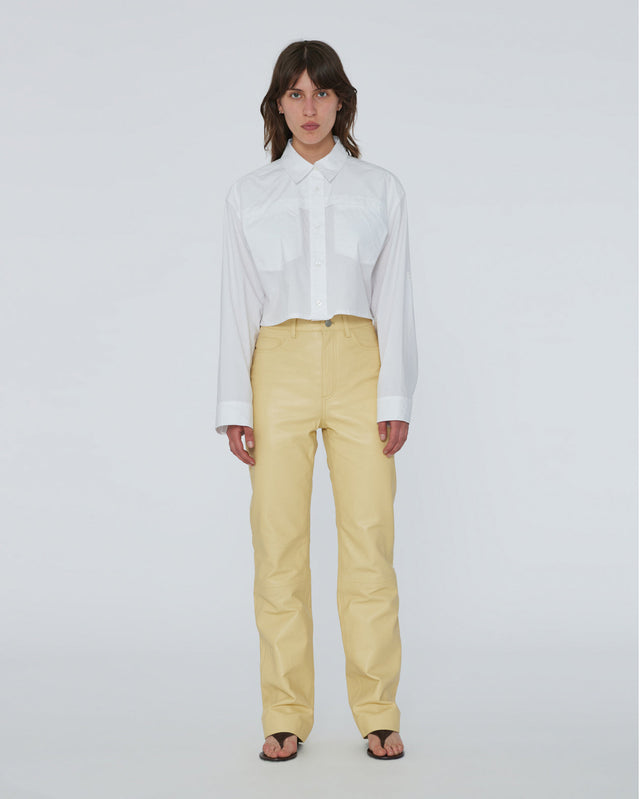 REMAIN Birger Christensen - Straight Leather Pants