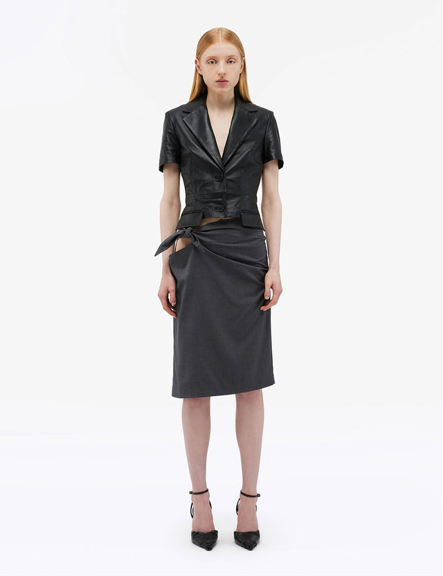 REMAIN Birger Christensen - Tied Suiting Skirt