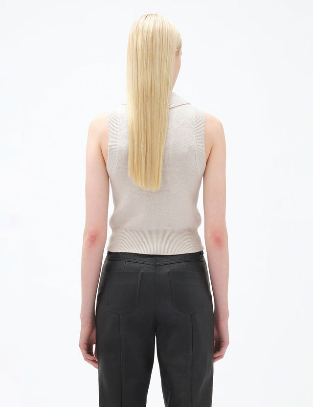 REMAIN Birger Christensen - Knitted Polo Top