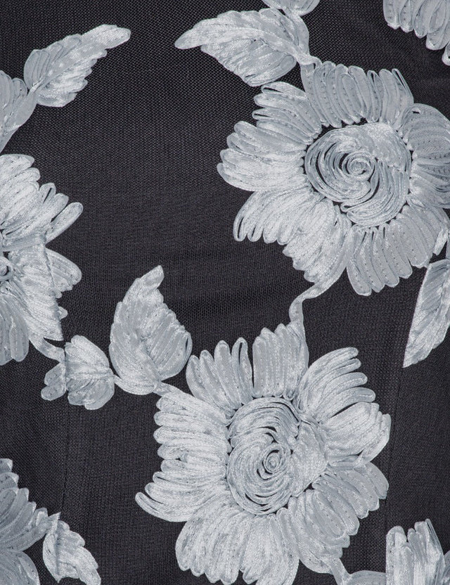 ROTATE Birger Christensen - Flower Mesh Ls Mini Dress