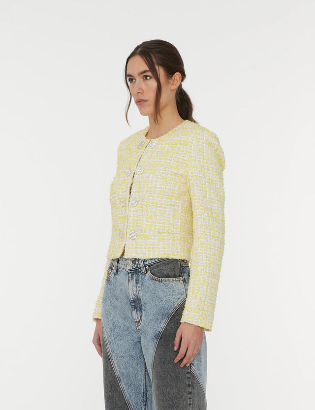 ROTATE Birger Christensen - Boucle Cropped Jacket