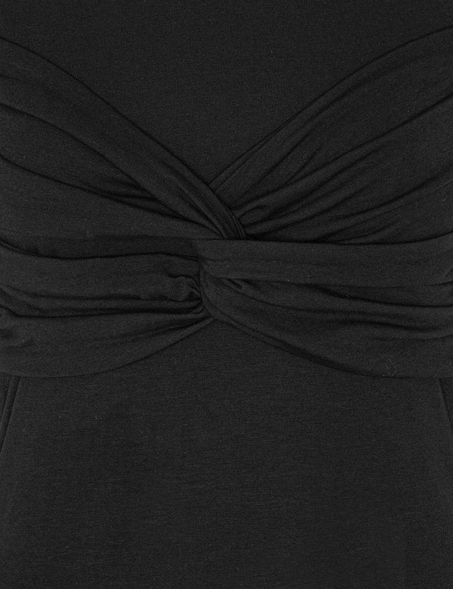 ROTATE Birger Christensen - Fitted Twisted T-Shirt