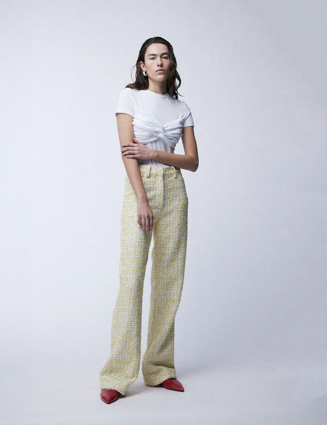 ROTATE Birger Christensen - Fitted Twisted T-shirt