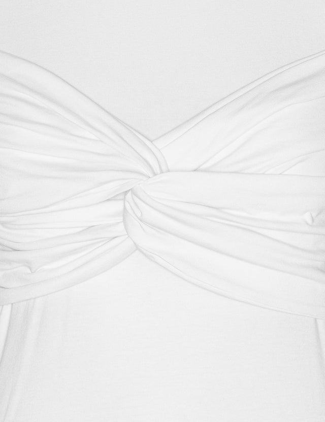 ROTATE Birger Christensen - Fitted Twisted T-shirt