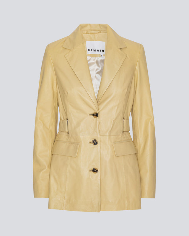 REMAIN Birger Christensen - Slim Leather Blazer