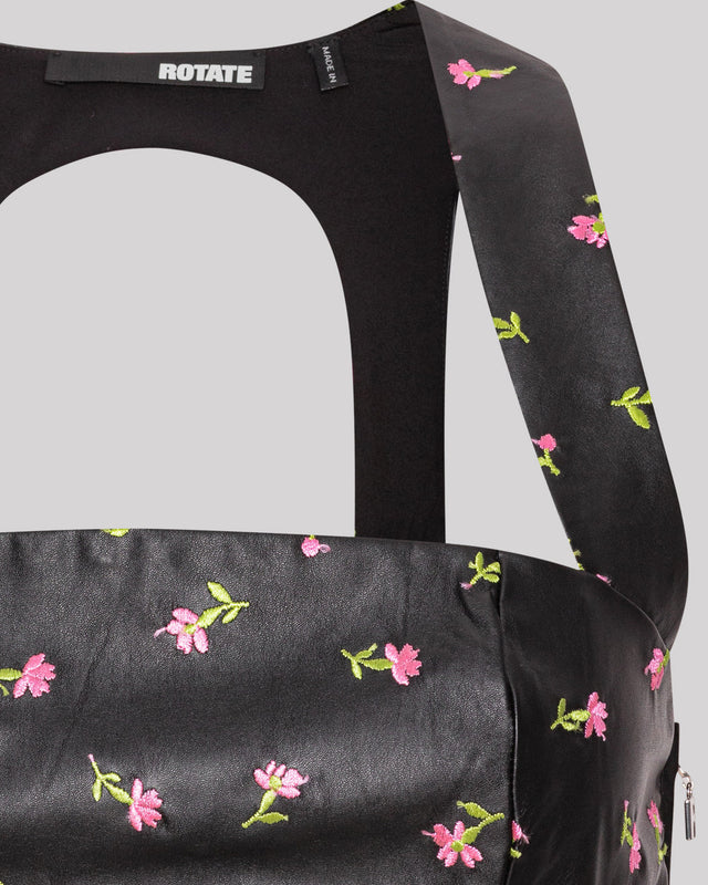 ROTATE Birger Christensen - Printed Cut-Out Top