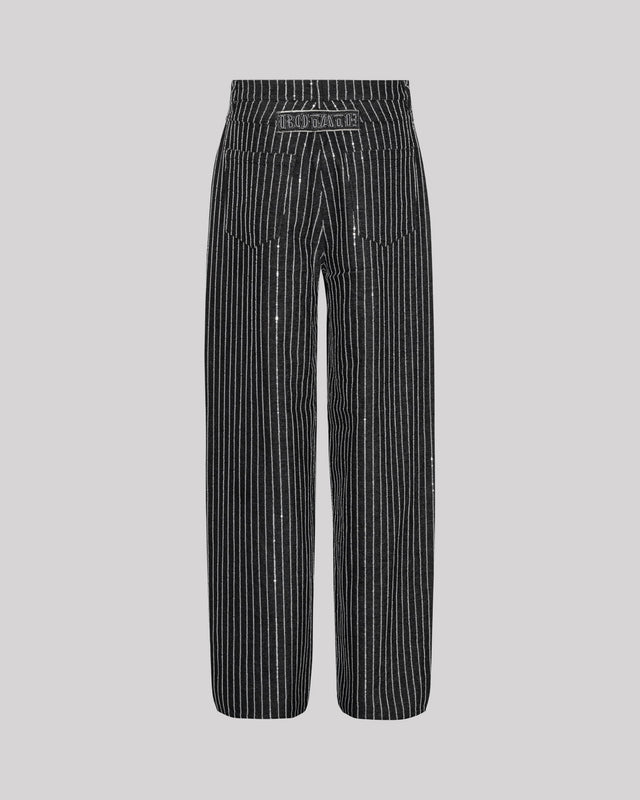ROTATE Birger Christensen - Sequin Twill Wide Pants