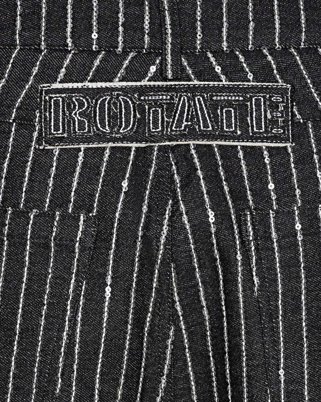 ROTATE Birger Christensen - Sequin Twill Wide Pants