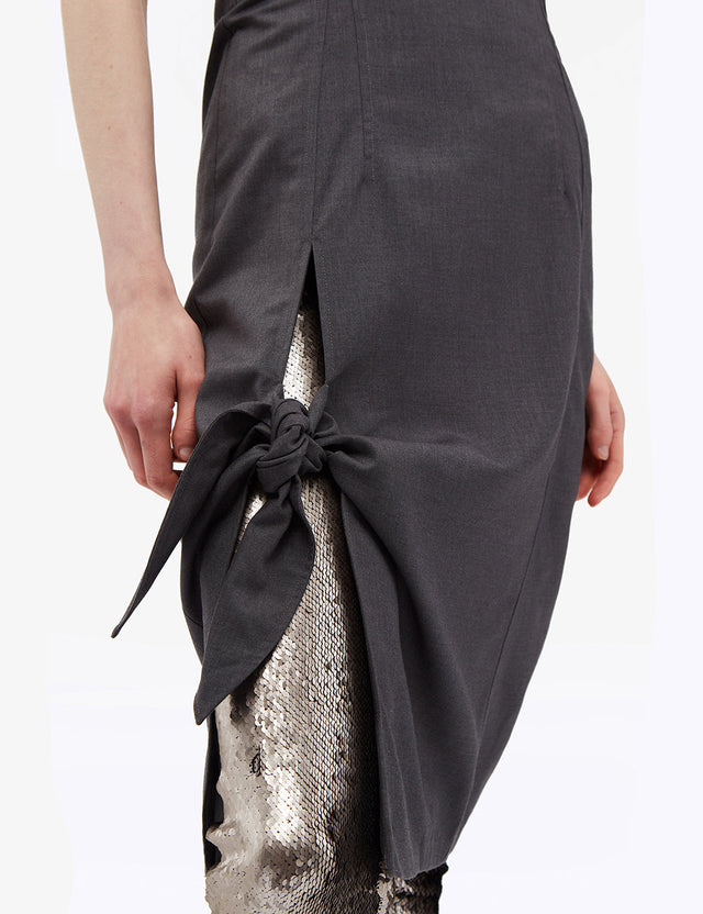 REMAIN Birger Christensen - Knotted Suiting Dress