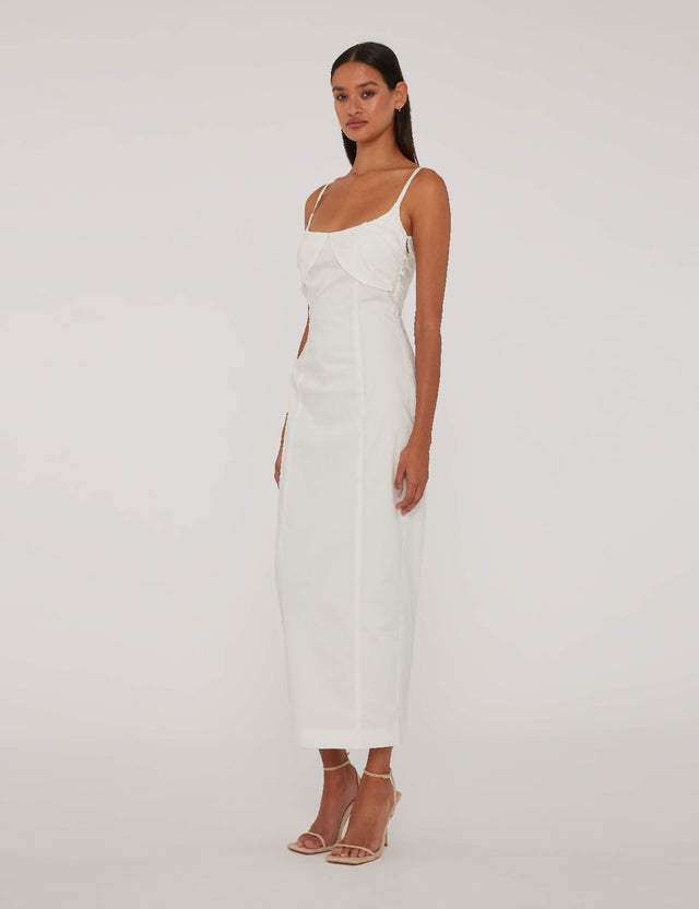ROTATE Birger Christensen - Ruched Cup Midi Dress